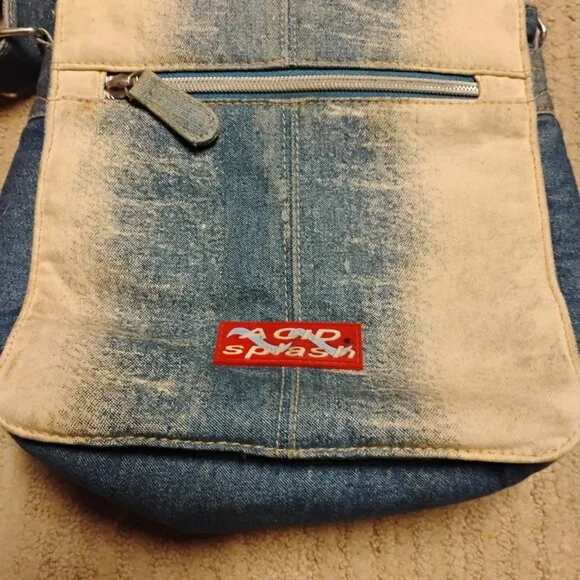 Acid Splash Denim Bag 💙 - Picture 2 of 8